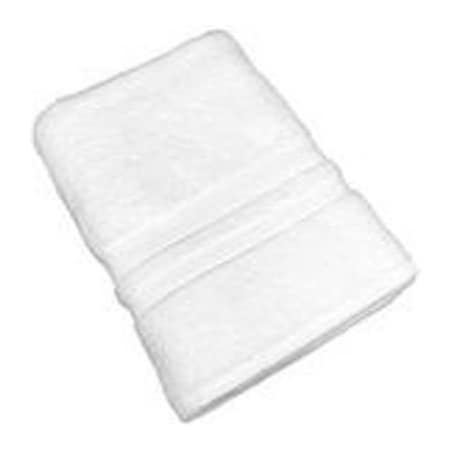 Monarch Brands Magellan Deluxe 100% Cotton Bath Towel, 27" x 54", White, 36 Towels MAG2750-17